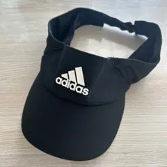 adidas サンバイザー　ブラック　テニス　ゴルフ