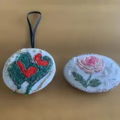 ブローチ等2点セット！！ハンドメイド！！