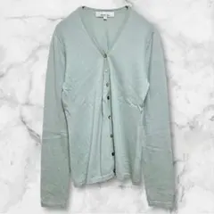 ネクストアイ ＊ ニット カーディガン セーター Vネック 薄手 緑 春 夏 秋
