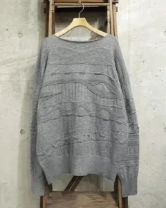 sulvam Crew Neck Pattern Knit