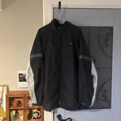Nike ナイロンジャケット M 黒/白　古着　90s ナイキ