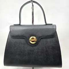 ほぼ未使用 GIVENCHY ハンドバッグ ターンロック サフィアーノ