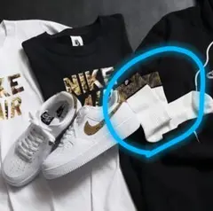 NIKE ソックス パイソン柄 ホワイト Mサイズ