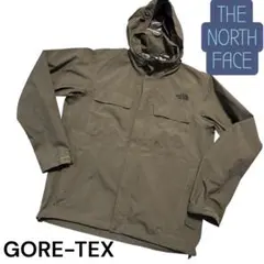 THE NORTH FACE GORE-TEX メンズアウターMカーキロゴは黒