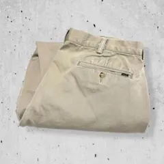 POLOポロラルフローレンチノパンツベージュ極太ワイドヴィンテージ古着36/32