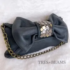 美品 TRES×BEAMS ビッグリボン チェーン ワンショルダーバッグ Y2Kのサムネイル