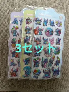 ボンボンドロップシール　スティッチ3シートセット