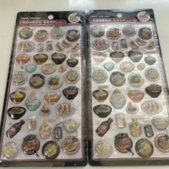 正規品　ボンボンドロップシール　和柄　ラーメン　2シートセット