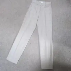 H&M シガレットパンツ 32 ベージュ チェック柄