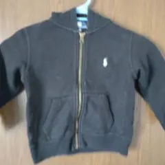 黒 フルジップ フード付きトレーナー　キッズ100cm ラルフローレン