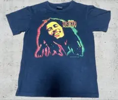 ボブマーリー ラスタカラー ビッグプリント Tシャツ M ブラック 黒 