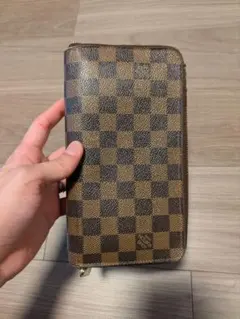 LOUIS VUITTON ダミエ 長財布 ラウンドファスナー