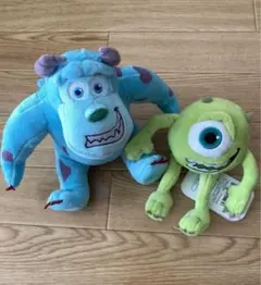 Disney 　ピクサー　モンスターズインク　サリー　マイク　ぬいぐるみ　セット