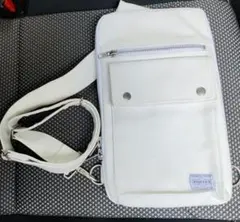 外装美品 PORTER [吉田カバン] ボディバッグ ワンショルダー白