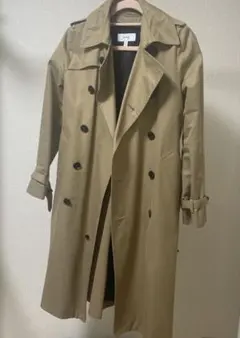 美品】HYKE ハイク トレンチコート ライトブラウン ベルト付 ライナー