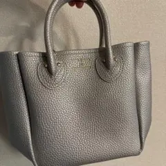 ＊ヤングアンドオルセン＊ シルバー 　2way ミニトート　ショルダーバッグ