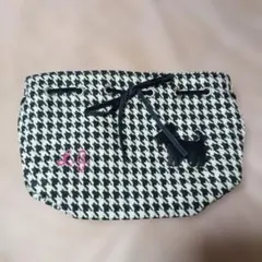 LULU GUINNESS 千鳥格子 巾着 ポーチのサムネイル