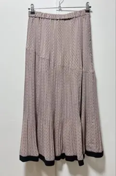 クチュールブローチドットティアードスカート