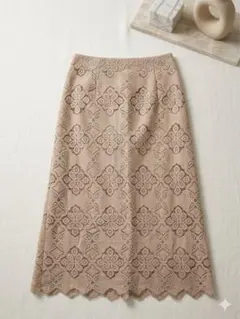 AG by aquagirl ベージュ 刺繍 タイトスカート