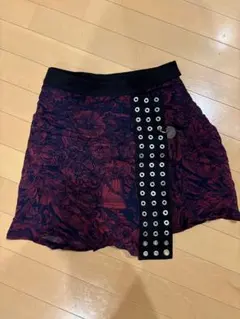 DIESEL ミニスカート ハトメ装飾 花柄のサムネイル