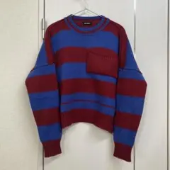 RAF SIMONS ストライプ ニット M