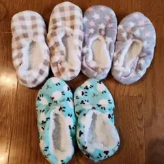 【未使用】フリース素材 スリッパ 3足セット