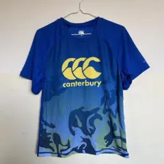 canterbury 半袖 練習着 ウォームアップウェア ラグビー ブルー