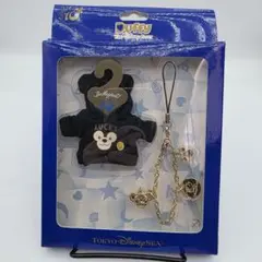 ダッフィー　ディズニーシー10周年　2way ストラップチャーム LUCKY ①