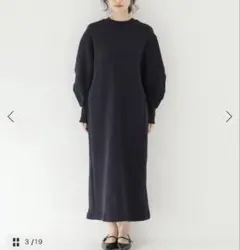 新品タグ付○アドーアADORE定番バックサテンアムンゼンワンピース
