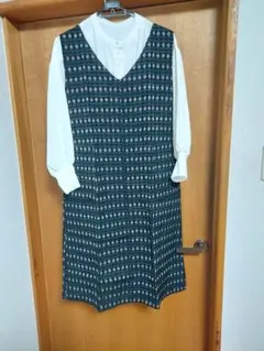 着物リメイク　絣リメイク　ジャンパースカート