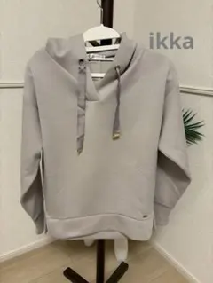 ikka イッカ GOKU楽ダンボールフードパーカー M ピンクベージュ