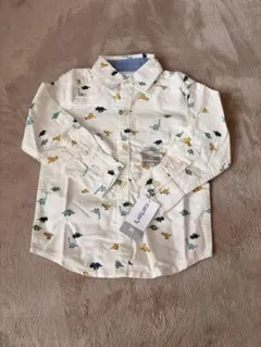 ［新品未使用］Carter's 恐竜柄 長袖シャツ 2T