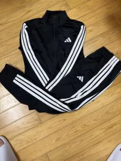 adidas ジャージ上下セット ブラック Mサイズ