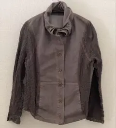 ⭐️meイッセイミヤケストレッチプリーツジャケット白極美品⭐️ ISSEY MIYAKE イッセイミヤケISSEY ストレッチプリーツTシャツ