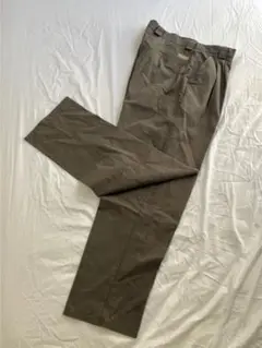 Haggar ツータック コットンスラックス 34/32 カーキ チノパン