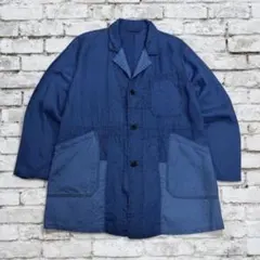 希少 BLUE BLUE JAPAN 刺し子 パッチワーク カバーオール - メルカリ