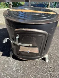 薪ストーブ 丸型 中 未使用 送料無料】丸型薪ストーブ OS-0675 【家財おまかせ便】 | 家電