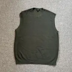 UNIQLO ユニクロ ニットベスト メンズ カーキ L