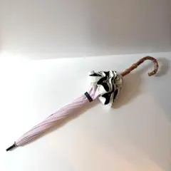 【美品】芦屋RoseBlanc芦屋ロサブラン　遮光遮熱UV傘　フリル　55cmのサムネイル