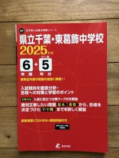 【美品】県立千葉・東葛飾中学校 2025年度 6+5年分 DL版