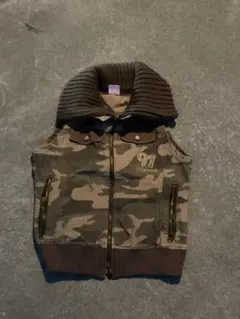 カモフラージュ ベスト　迷彩　y2k平成grunge