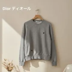 Dior ディオール グレー コットン スウェット S～Mサイズ／蜂刺繍デザインのサムネイル