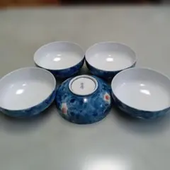 【中古品】有田焼　福山作　小鉢　5点セット