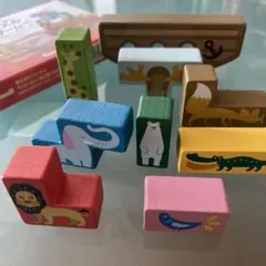 木のおもちゃ　どうぶつパズル バランスゲーム Comcell