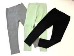 ユニクロ キッズ レギンス 110サイズ 3色セット