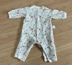 ユニクロ ベビー 長袖 キルト カバーオール 80