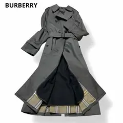 【美品✨希少色】バーバリー ロングトレンチコート 裏地メガチェック ライナー付き