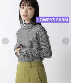 【最終セール中】LOWRYS FARM ガラスローリハイネック LS インナー