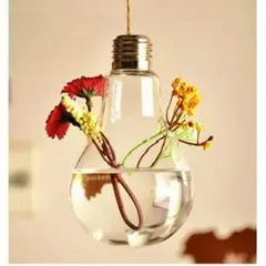 【新品未使用】電球型花瓶（吊り下げタイプ）