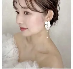 ANNAN WEDDING 花モチーフイヤリングME151